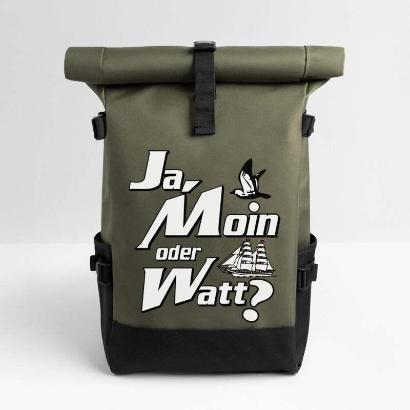 Ja Moin oder Watt? Rolltop Rucksack
