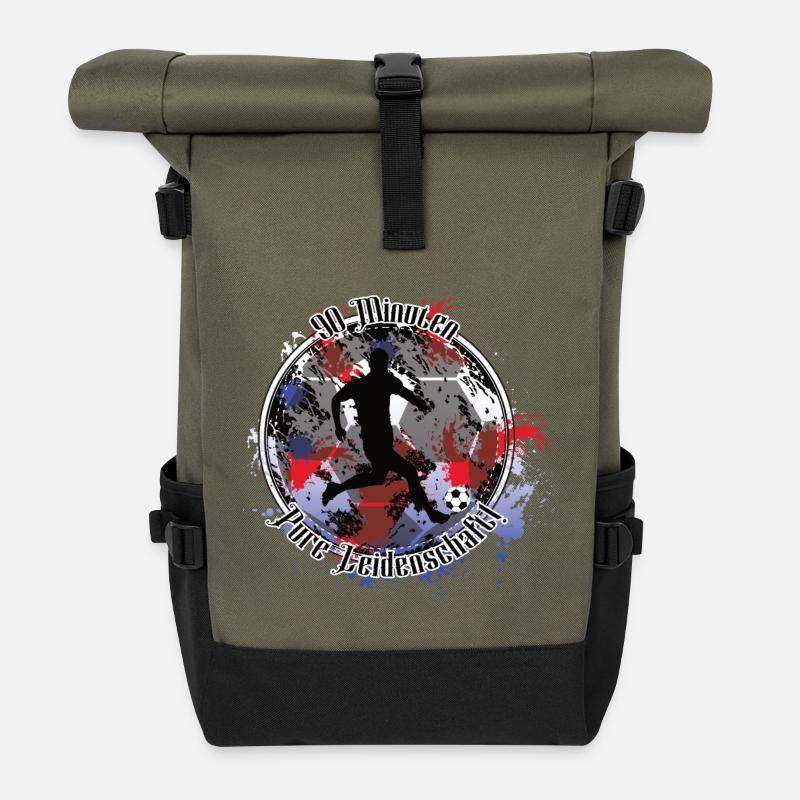 Footballers from Munich – pure passion - Roll Top Backpack - olive/black