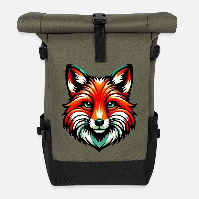 Fuchs - Rolltop Rucksack - Olive/Schwarz