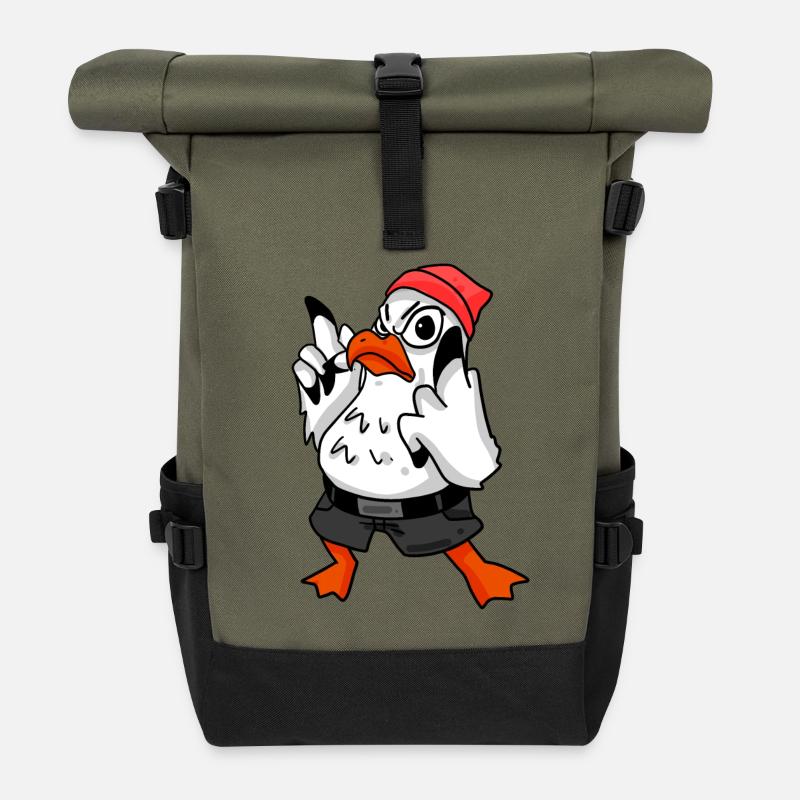 Möwe Cool - Rolltop Rucksack - Olive/Schwarz