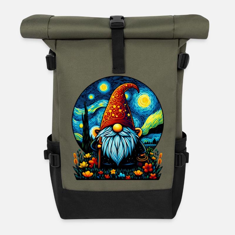 Gnom - Rolltop Rucksack - Olive/Schwarz