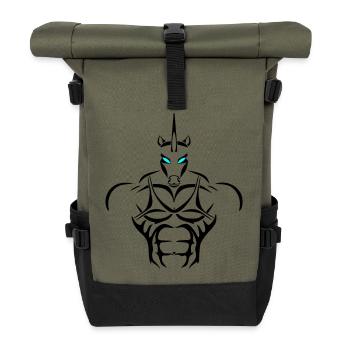 Alpha maiden Deluxe - Rolltop Rucksack - Olive/Schwarz - Vorne