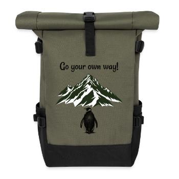 Va à ta façon ! - Sac à dos roll top - olive/noir - Devant