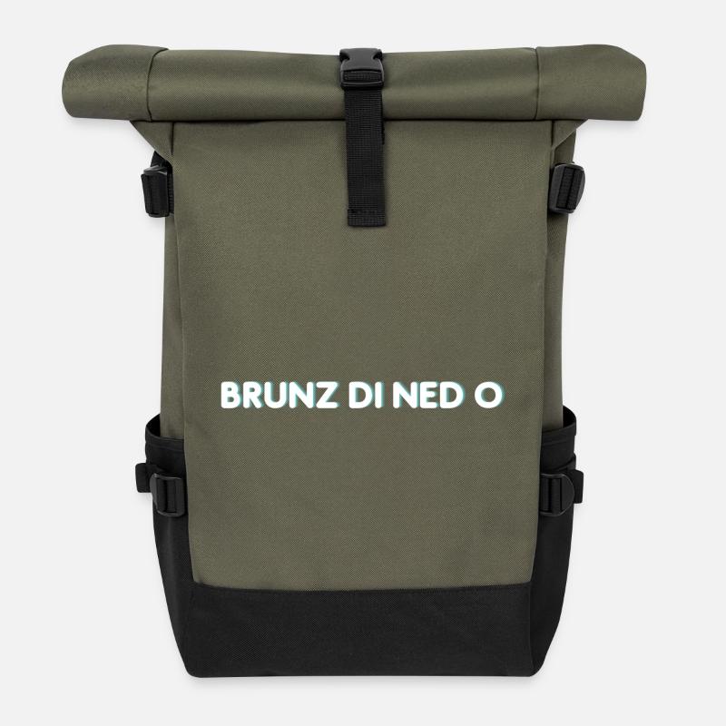 Brunz Di Ned O - Rolltop Rucksack - Olive/Schwarz