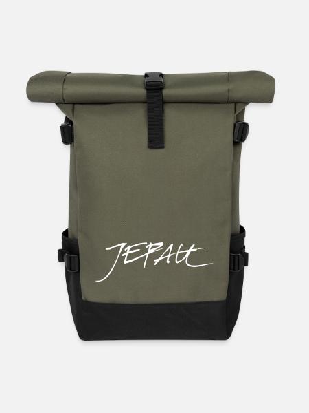 Jepau - Rolltop Rucksack - Olive/Schwarz