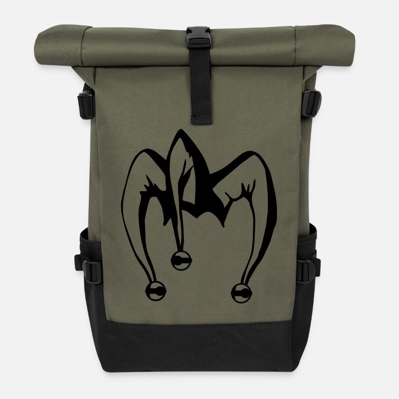 Joker - Roll Top Backpack - olive/black