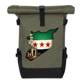 Syrie libre - Sac à dos roll top - olive/noir - Devant