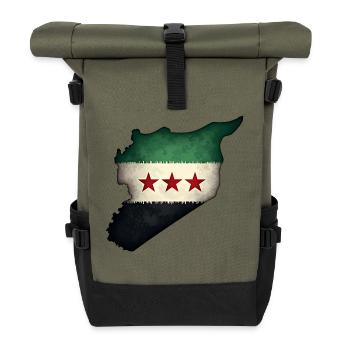 Drapeau Syrie - Sac à dos roll top - olive/noir - Devant