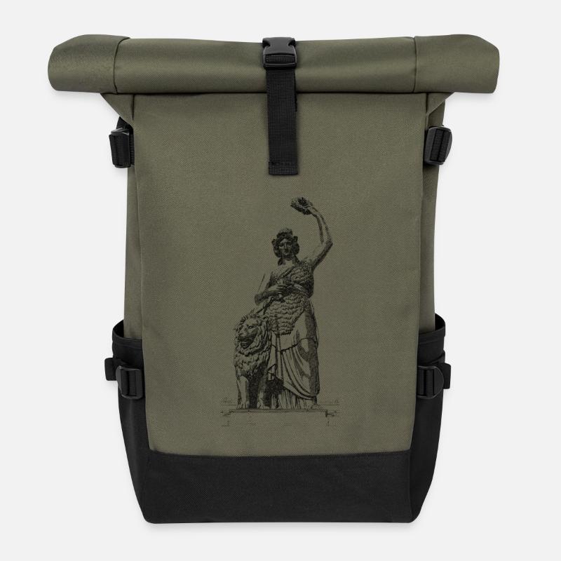 Bavaria - Rolltop Rucksack - Olive/Schwarz