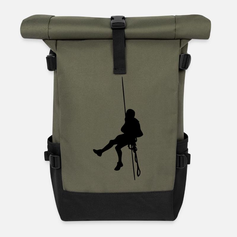 escalade - Sac à dos roll top - olive/noir