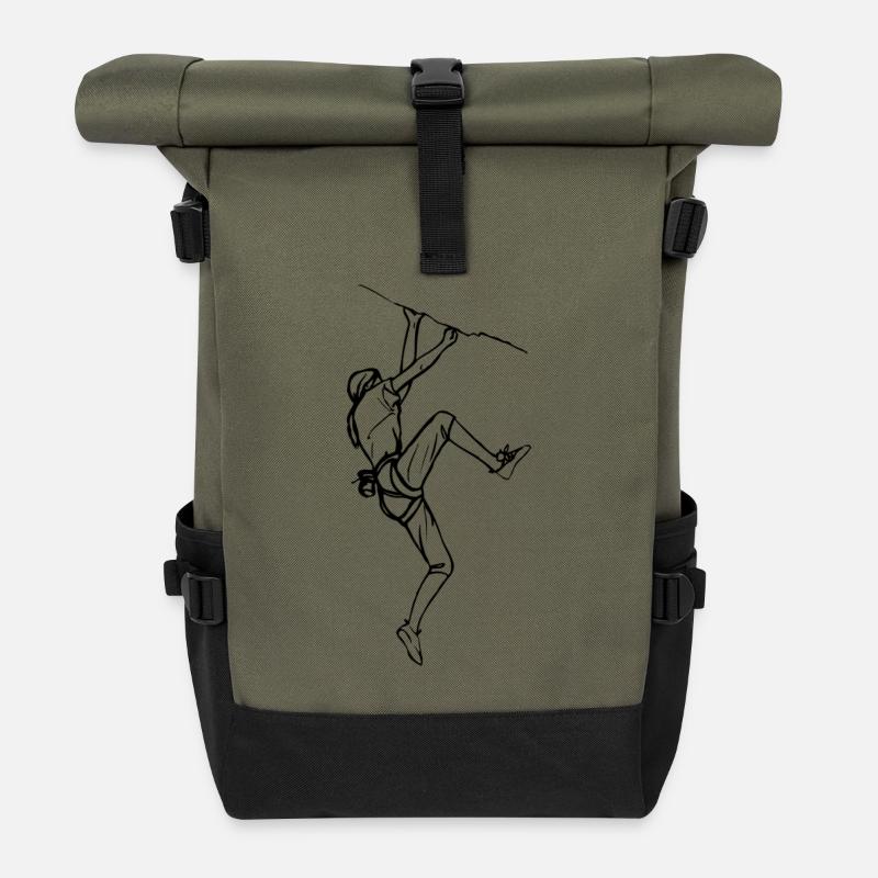 Escalade - Sac à dos roll top - olive/noir