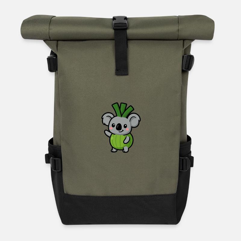Koalauch - Sac à dos roll top - olive/noir