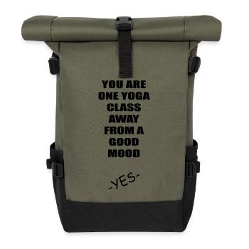 Yoga Meditation Spa Namaste - Roll Top Backpack - olive/black - Front