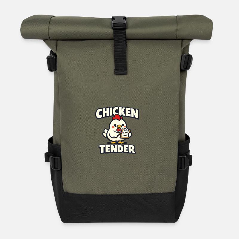 Chicken Tender - Rolltop Rucksack - Olive/Schwarz