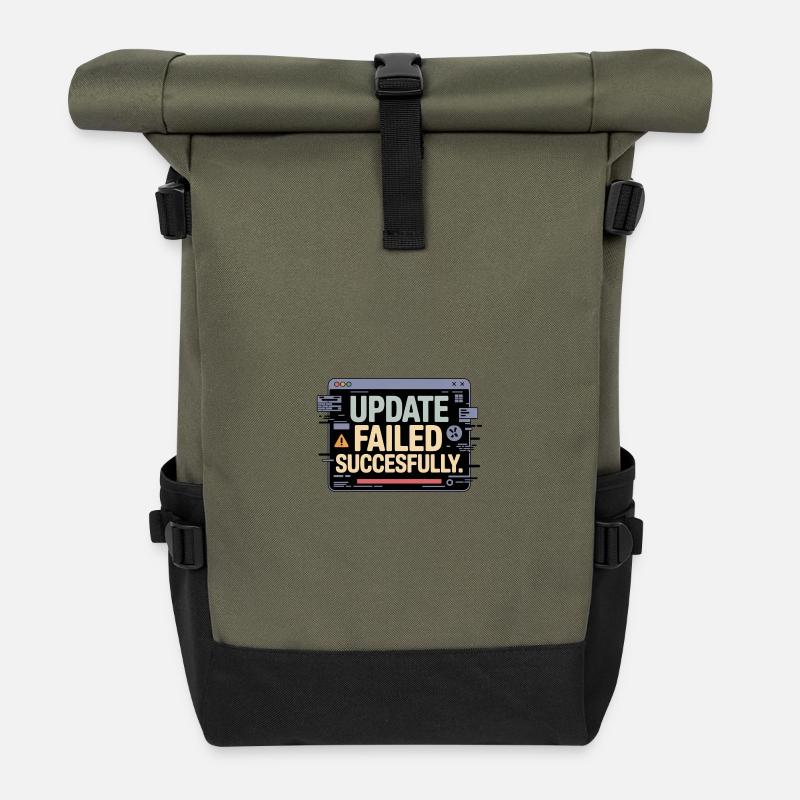 update-failed-successfully - Rolltop Rucksack - Olive/Schwarz