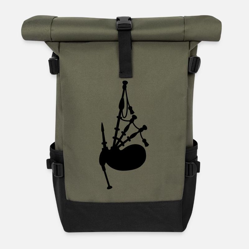 Dudelsack - Rolltop Rucksack - Olive/Schwarz