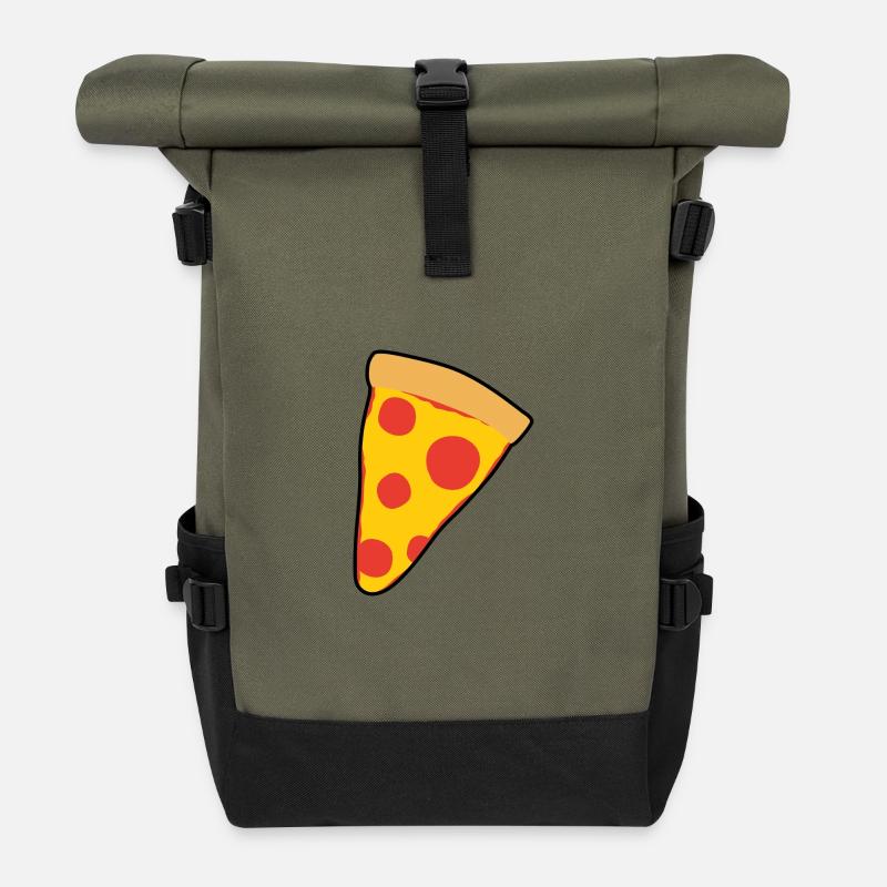 Pizza - Rolltop Rucksack - Olive/Schwarz