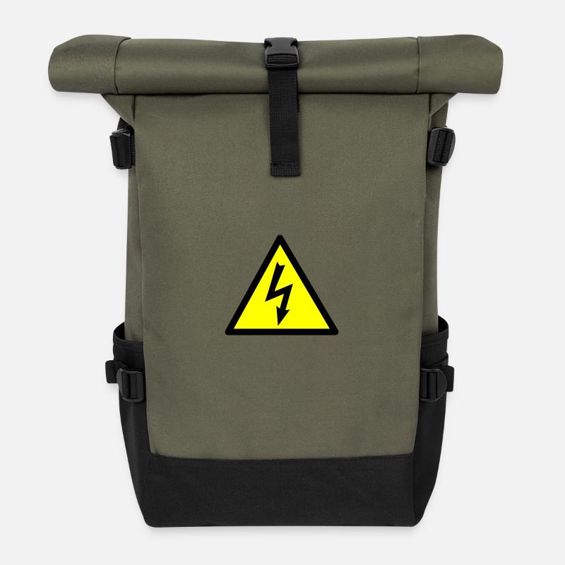 High Voltage - Sac à dos roll top - olive/noir