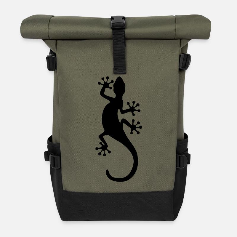 Gecko - Rolltop Rucksack - Olive/Schwarz