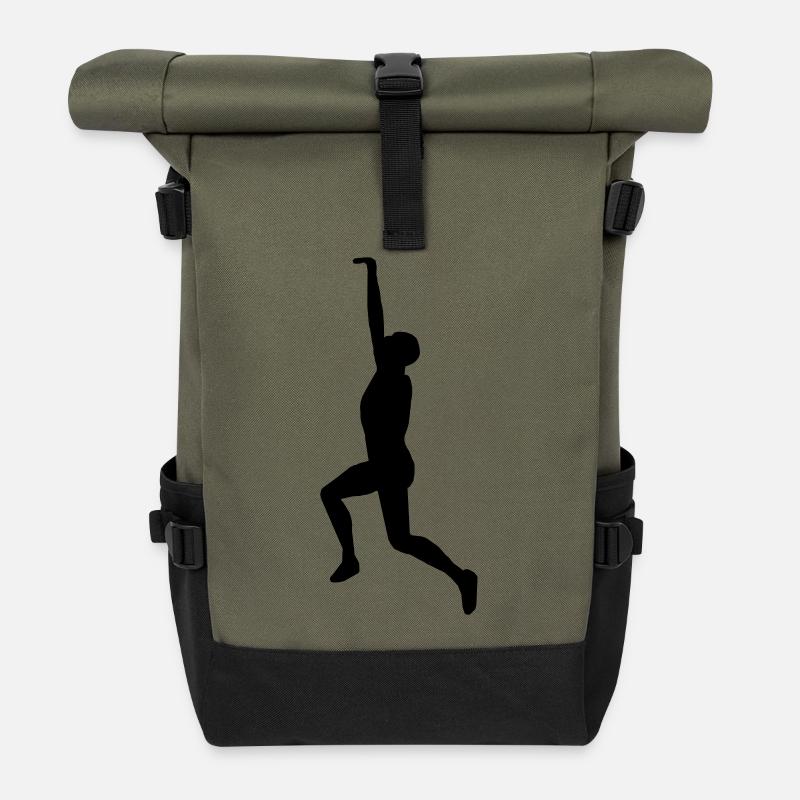 Hanging - Roll Top Backpack - olive/black
