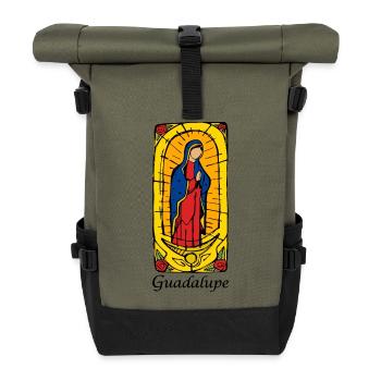 Guadeloupe - Sac à dos roll top - olive/noir - Devant
