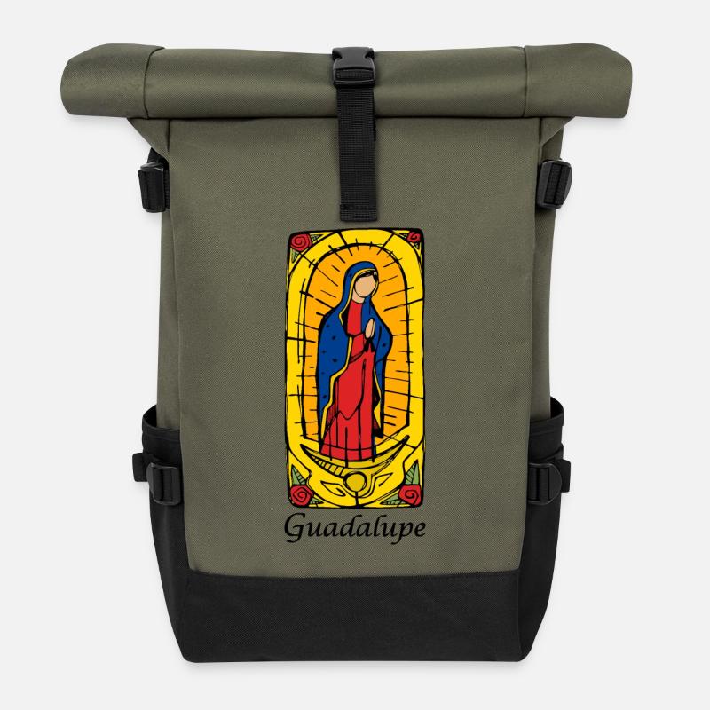 Guadeloupe - Sac à dos roll top - olive/noir
