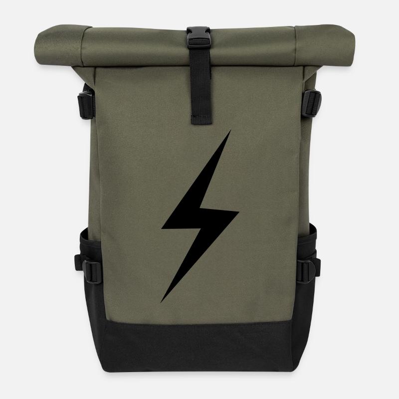 blitz - Rolltop Rucksack - Olive/Schwarz