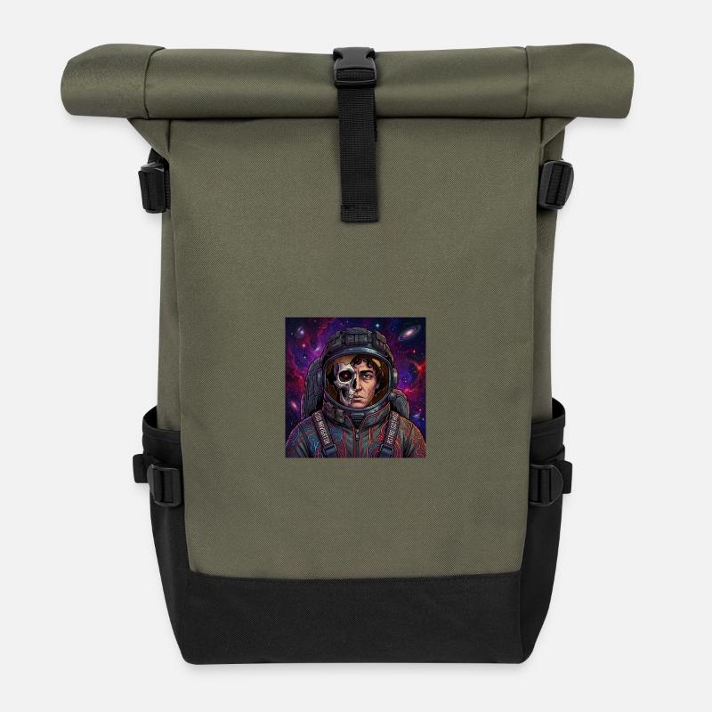 Dead in Space - Rolltop Rucksack - Olive/Schwarz