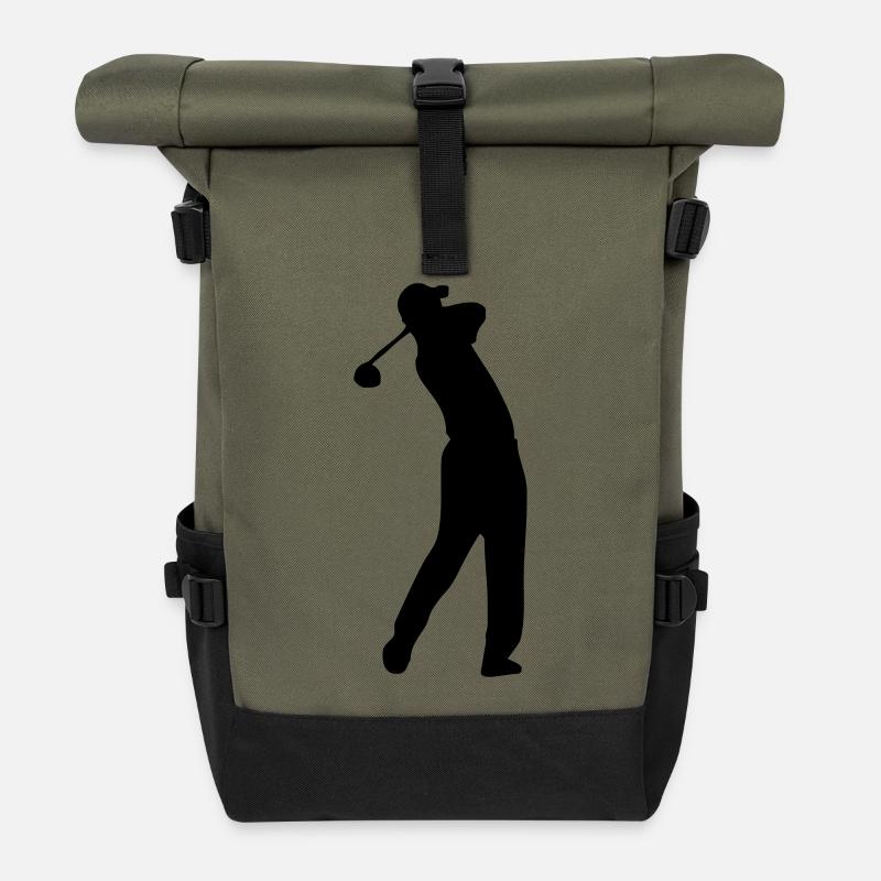 Golf - Rolltop Rucksack - Olive/Schwarz