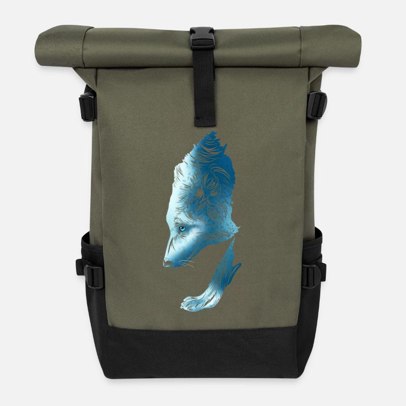 Wolf - Rolltop Rucksack - Olive/Schwarz