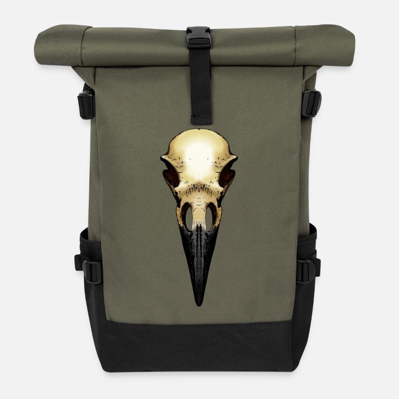 Rabenschädel - Rolltop Rucksack - Olive/Schwarz