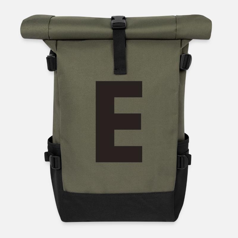 E - Rolltop Rucksack - Olive/Schwarz