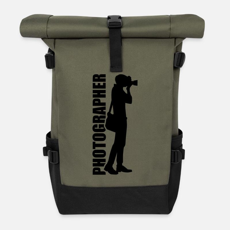 Fotograf - Rolltop Rucksack - Olive/Schwarz
