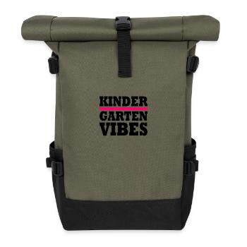 kindergarten vibes - Sac à dos roll top - olive/noir - Devant