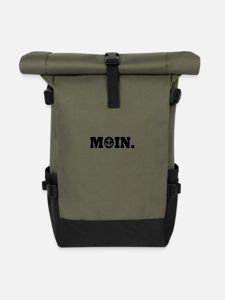 Moin - Rolltop Rucksack - Olive/Schwarz