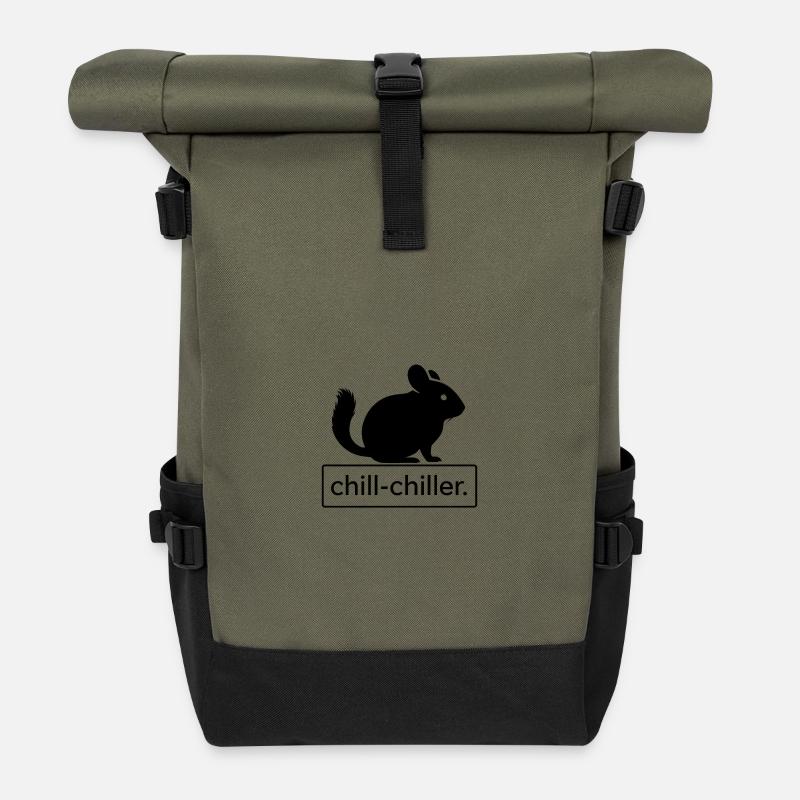 Chinchilla - Chill Chiller - Sac à dos roll top - olive/noir