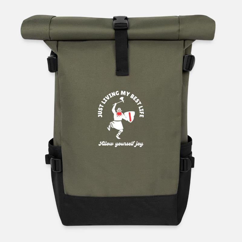 Jouir - Sac à dos roll top - olive/noir