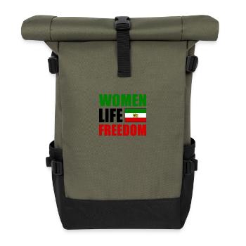 Women life freedom - Sac à dos roll top - olive/noir - Devant
