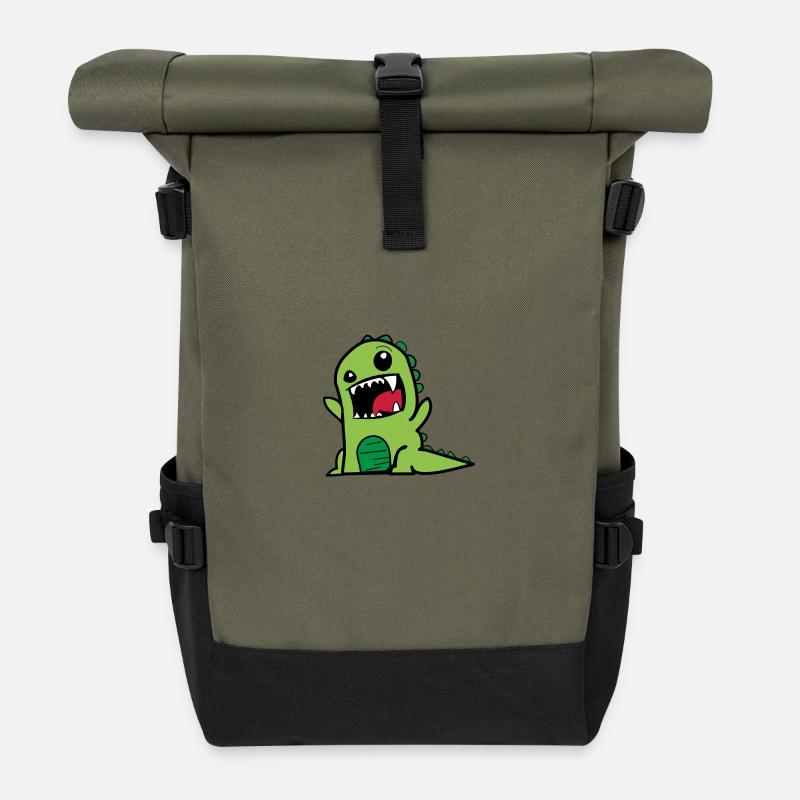 Monster - Rolltop Rucksack - Olive/Schwarz