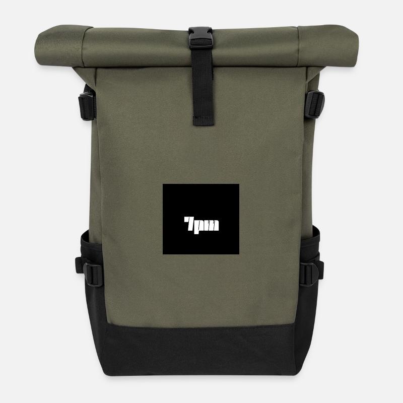 7pm - Rolltop Rucksack - Olive/Schwarz