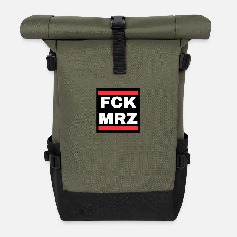 FCKMRZ - Rolltop Rucksack - Olive/Schwarz