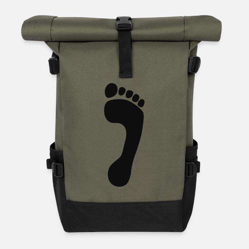 Foot - Roll Top Backpack - olive/black