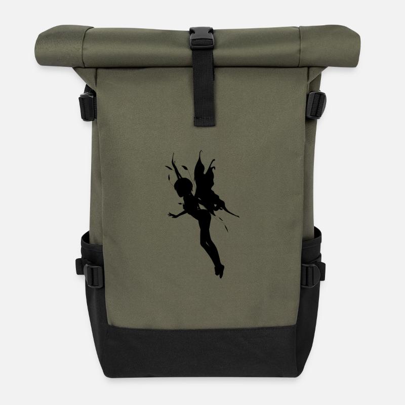Fee - Rolltop Rucksack - Olive/Schwarz