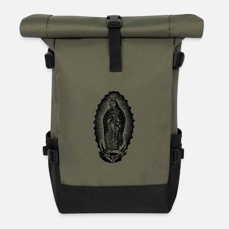 saint - Sac à dos roll top - olive/noir