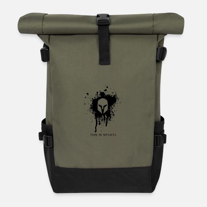 Sparta - Rolltop Rucksack - Olive/Schwarz
