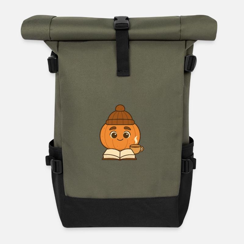 Freddie Pumkin 5 - Sac à dos roll top - olive/noir
