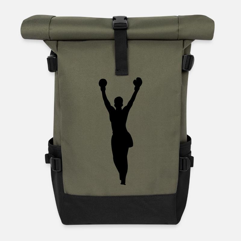 Boxen Boxen - Rolltop Rucksack - Olive/Schwarz
