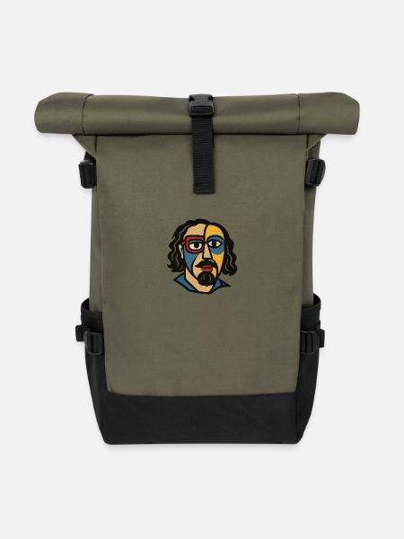 Dicker Onkel Pablo-P.-Stil - Rolltop Rucksack - Olive/Schwarz