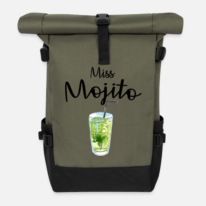 Miss Mojito - Roll Top Backpack - olive/black