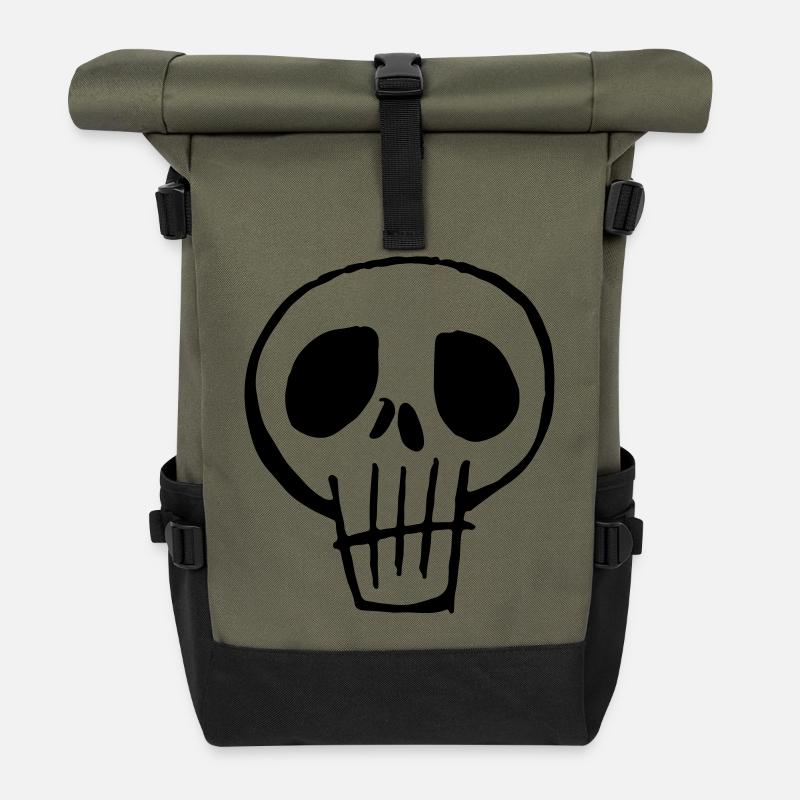 godille - Sac à dos roll top - olive/noir